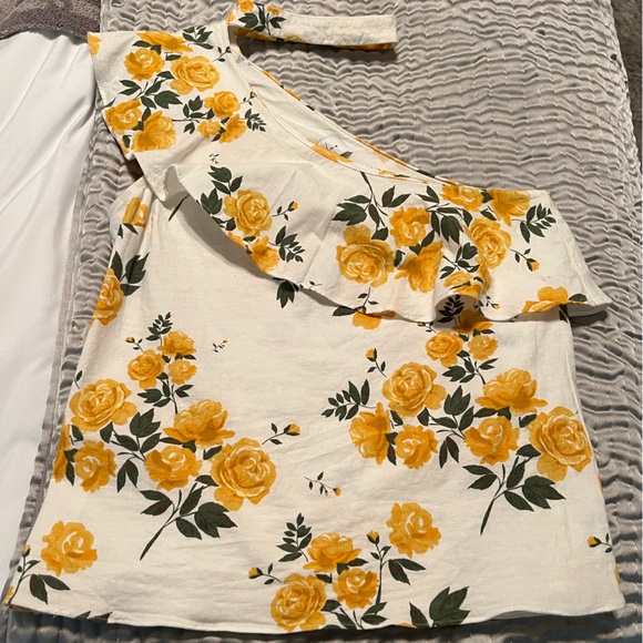 L'Academie Seberg Ruffle Floral Top Small - Picture 4 of 8